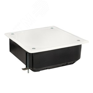 Коробка распаячная КМП-020-008 для полых стен 110х110х45 полистирол черная/белая метал.лапки IP20 PROxima