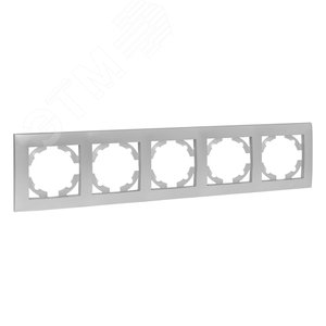 Валенсия Рамка 5-местная сталь - фото 1