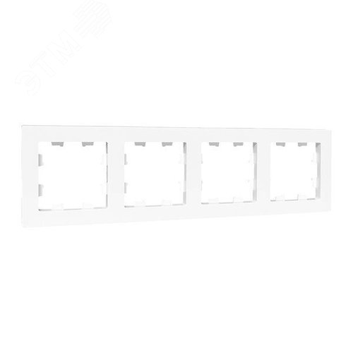 Изображение товара Эпика Рамка 4-местная белый пластик EKF (шт)