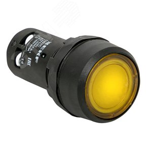 Кнопка SW2C-10D с подсветкой желтая NO