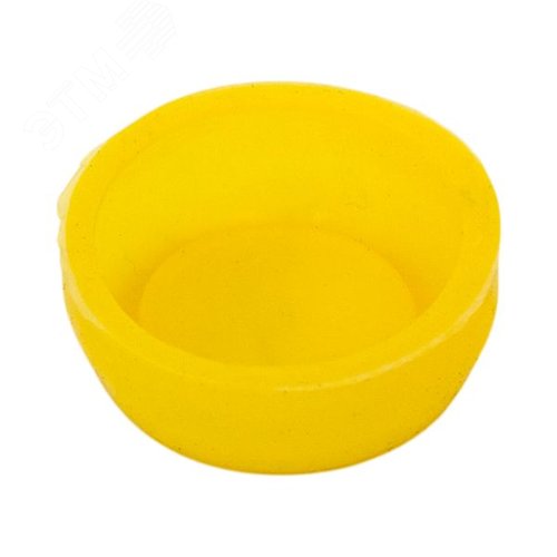 Силиконовый колпачок желтый для плоской кнопки XB4 - фото 2
