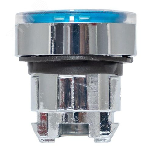 Механизм кнопки исполнительный XB4 синий плоский возвратный без фиксации с подсветкой PROxima - фото 3