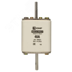 Вставка плавкая ППН-37 400/40А габарит 2 PROxima - фото 3