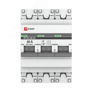 Выключатель нагрузки 3P 80А ВН-125 PROxima - фото 2