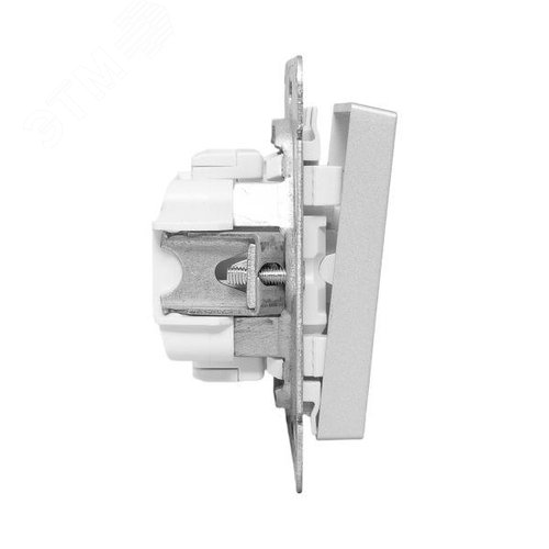 Эпика Механизм выключателя 1кл. кнопочный алюминий EKF - фото 3