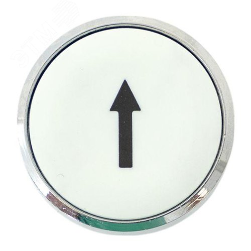 Исполнительный механизм кнопки XB4 белый плоский возвратный без фиксации, стрелка IP65 - фото 2