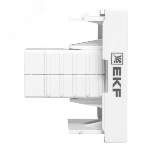 Розетка HDMI 45x45, 2 модуля, 1 гнездо, без индикатора, белая EKF - фото 3