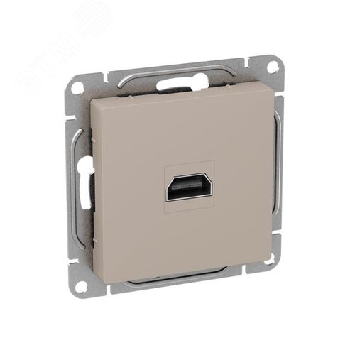 Механизм розетки HDMI  кремовый Эпика EKF - фото 3