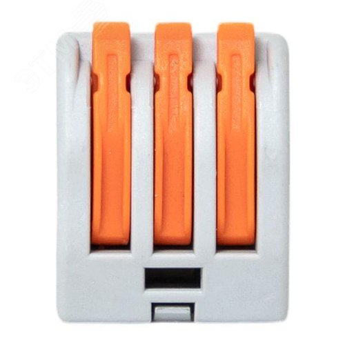 Клемма СМК 222-413 с рычагом 3 отверстия 0,08-2,5(4,0) мм2 EKF - фото 5