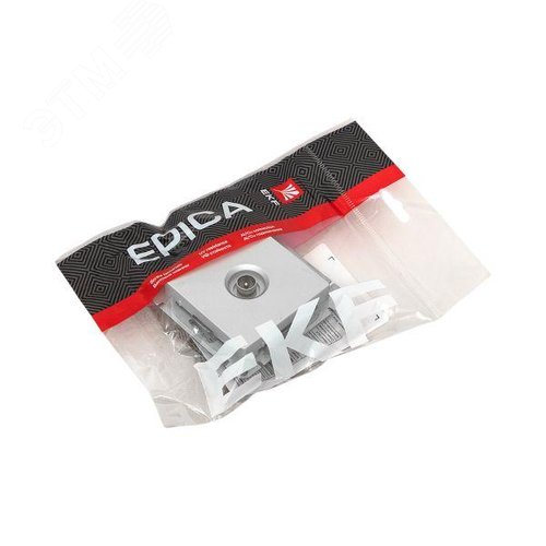 Эпика Механизм розетки TV одиночная алюминий EKF - фото 10