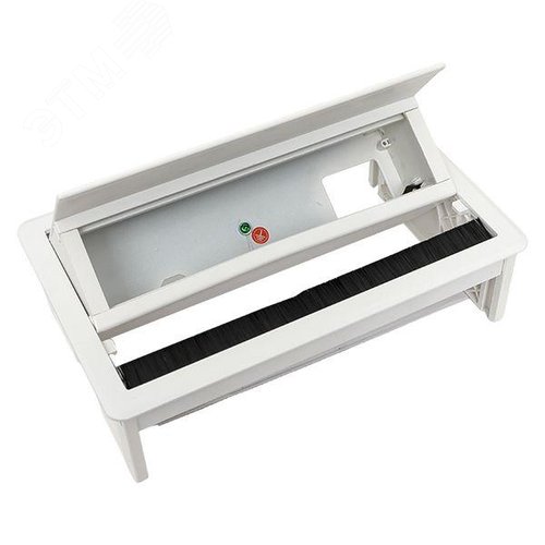 Встраиваемый настольный розеточный блок выдвижной, 8 модулей, белый, C-Line - фото 13