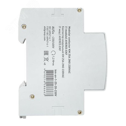 Контактор модульный КМ 25А 2NО 230VAC (1 мод.) AVERES - фото 4