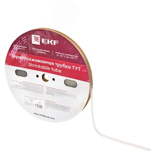 Термоусаживаемая трубка ТУТ 10/5 прозрачная рулон PROxima - фото 3