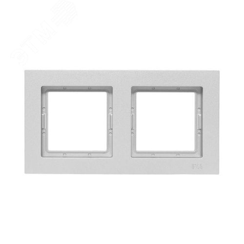Эпика Рамка 2-местная IP44 алюминий пластик EKF - фото 2