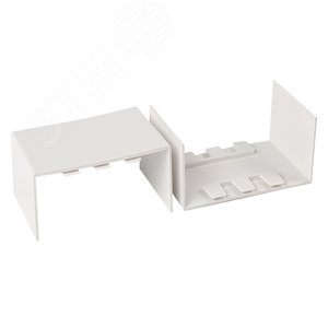 Соединитель (100х60) (2 шт) Plast Белый - фото 3