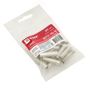 Гильза соединительная медная луженая GTY-16-6 (ГМЛ) (20шт.) PROxima - фото 2