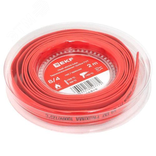 ТУТ нг 8/4 красная ролик 2 м EKF - фото 2