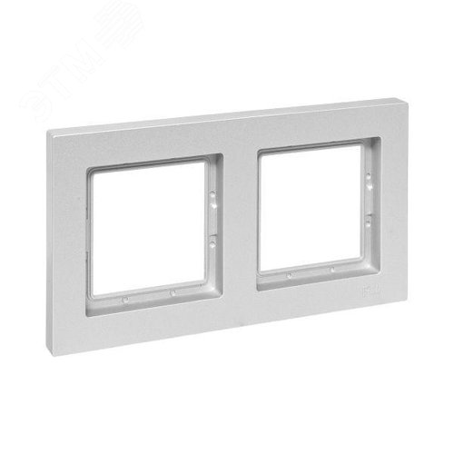 Эпика Рамка 2-местная IP44 алюминий пластик EKF - фото 1