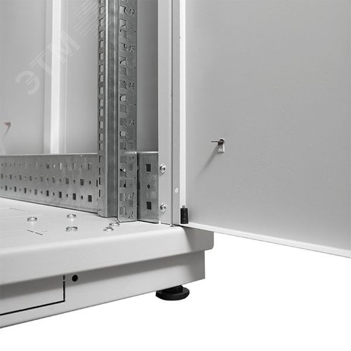 Шкаф напольный 19'' TERACOM PRO 42U 600х800 мм    двери стеклянная с замком-ручкой и металлическая  чёрный - фото 8