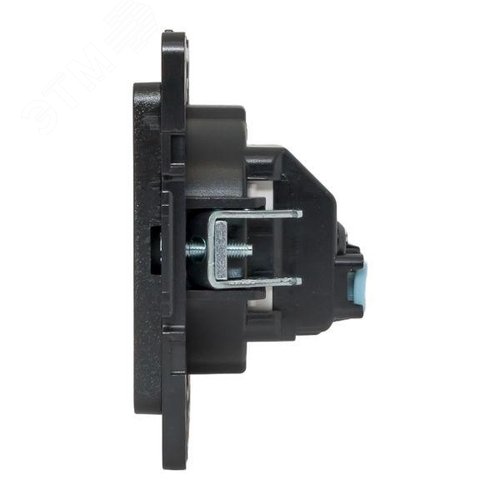 Стокгольм Механизм Розетки 1-местной б/з 10 А черный с защ. штор. - фото 5