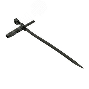 Хомут дюбельный 7х150 черный (50шт) PROxima - фото 2