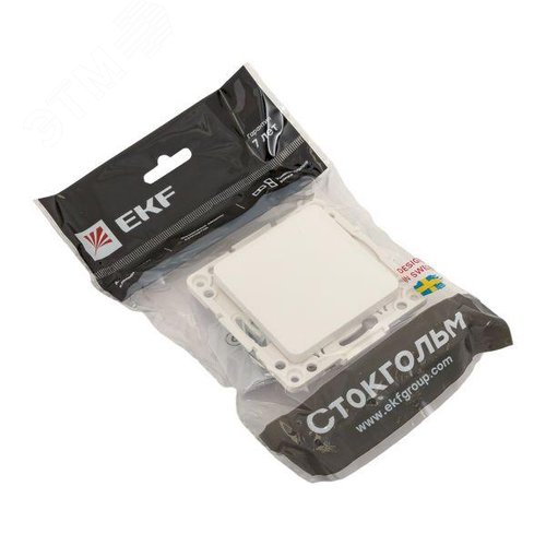 Стокгольм Механизм Выключателя 1-кл. проходного 10А в/к белый - фото 8