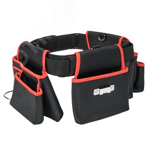 Сумка-пояс двухсекционная усиленная с двухшпеньковым ремнем С-12 Master - фото 2