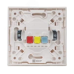 Стокгольм Розетка 1-местная с/з 16А белая с защ. штор. - фото 3