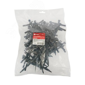 Хомут дюбельный 7х150 черный (50шт) PROxima - фото 3