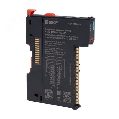 Модуль расширения сигналов датчиков температуры GL200-RTD4 D-CARD - фото 8