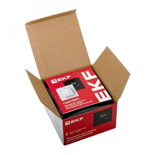 Термостат для теплых полов электронный черный 16 A 230В EKF - фото 12