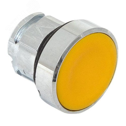 Исполнительный механизм кнопки XB4 желтый плоский возвратный без фиксации, без подсветки IP65 - фото 6