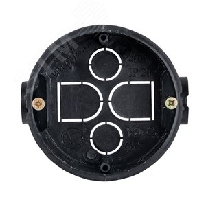 Коробка установочная приборная КМТ-010-044 со стыковочными узлами и саморезами для твердых стен (71х42) розничный стикер PROxima - фото 2