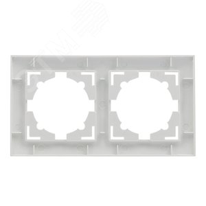 Валенсия рамка 2-местная белая - фото 3