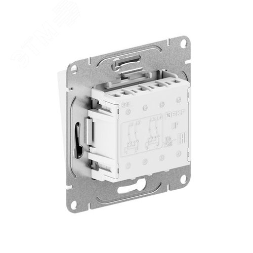 Механизм выключателя. двухклавишный. перекрёстный. мокко Эпика EKF - фото 2