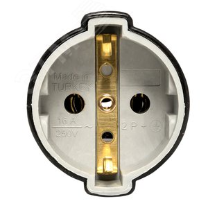 Гнездо штепсельное с/з черное 16А 250 В Proxima - фото 3