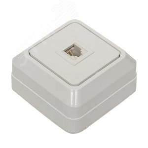 Рим Розетка телефонная Phone белая - фото 3