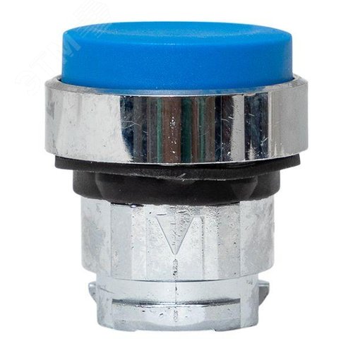 Исполнительный механизм кнопки XB4 синий выпирающая возвратный без фиксации, без подсветки IP65 - фото 4