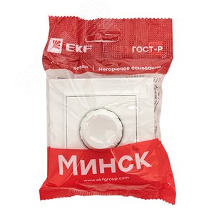 Светорегулятор Минск СП 600Вт 220В белый ERD06-101-10 EKF - 3