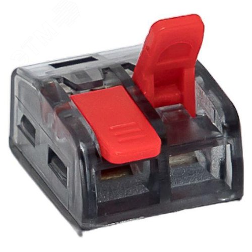 Клемма СМК 221-412 с рычагом 2 отверстия блистер (20шт.) EKF - фото 3