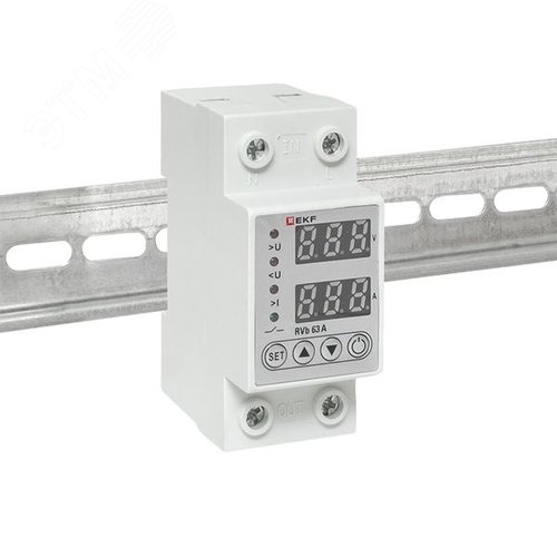 Реле напряжения и тока с дисплеем RVb 63A - фото 2