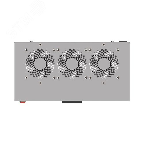 Блок охлаждения TERACOM PRO 1U 3 вентилятора с выключателем и электронным термостатом серый - фото 3