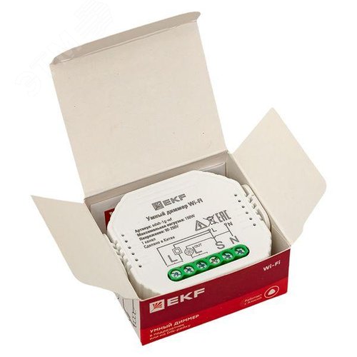 Умный диммер в подрозетник 1-канальный Wi-Fi EKF Connect - фото 13
