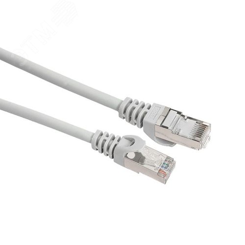 Патч-корд TERACOM PRO Cat.6 экранированный FTP оболочка LSZH серый (2.0м) - фото 2