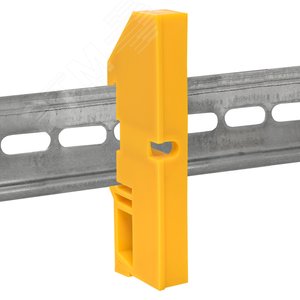 Изолятор на DIN-рейку желтый PROxima - фото 3