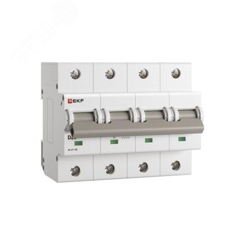 Выключатель автоматический ВА 47-125 4P 63А (D) 15кА PROXIMA - фото 2