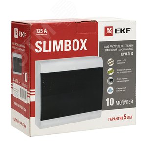 Щит распределительный навесной ЩРН-П-10 SlimBox IP41 PROxima - фото 2