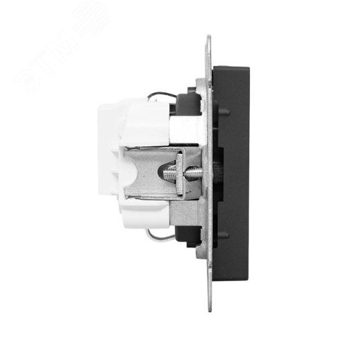 Эпика Механизм розетки 16А с заземлением без шторок черный EKF - фото 3