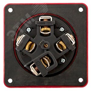 Розетка стационарная внутренняя 3442 3Р+РЕ 125А 380В IP67 PROxima - фото 4