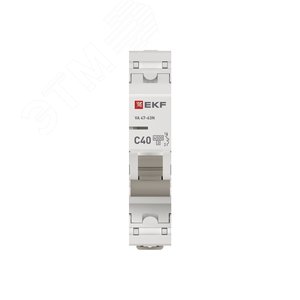 Выключатель автоматический однополюсный 1P 40А (C) 4.5kA ВА 47-63N M634140C PROXIMA EKF - фото 4